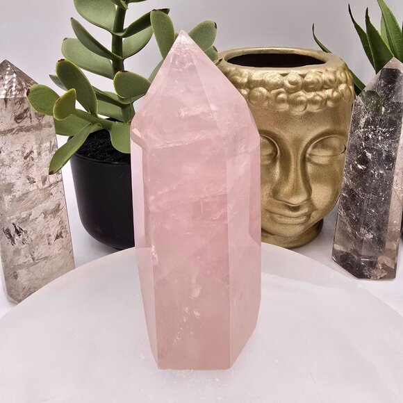 Premium Rose Quartz Tower — Gentle Heart-Healing Energy ✨ - Picture 2 of 2